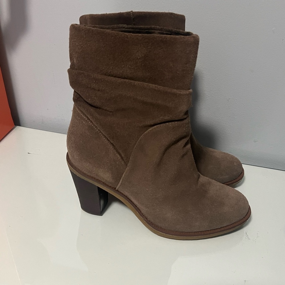 Vince Camuto Brown Ankle Booties - Picture 2 of 5